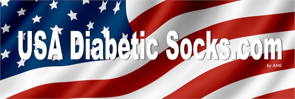 USADiabeticSocks.com by AHG offers diabetic socks made in america with wide fit, loose top ankle socks that make happy feet.